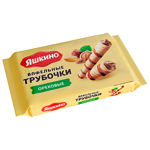 Վաֆլի «Яшкино» 190գր գլանաձև ընկույզով