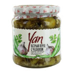 Պղպեղ կծու սխտորով «Yan» 440գր