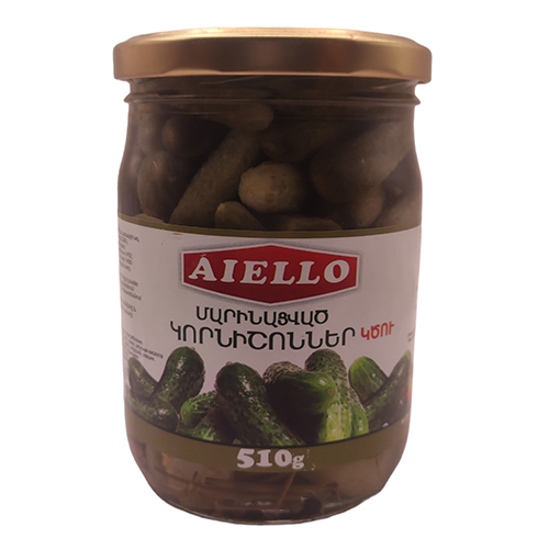 Կորնիշոն մարինացված «Aiello» 510գր կծու