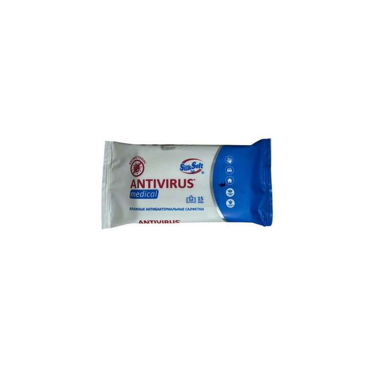 Խոնավ անձեռոցիկ «Silk Soft antibacterial» 15հատ