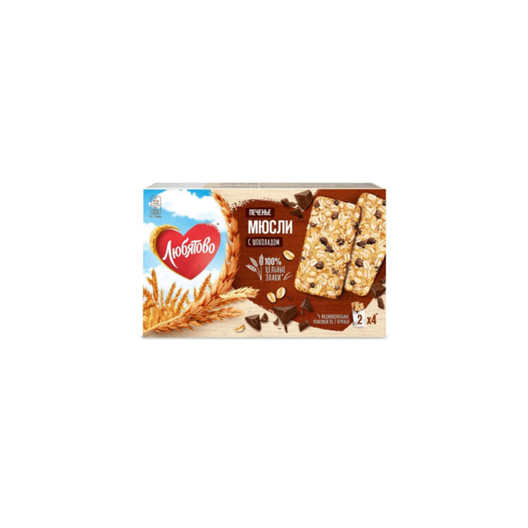 Թխվածքաբլիթ «Любятово» 120գր հացահատիկային մյուսլի շոկոլադով