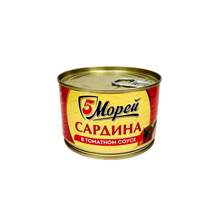 Սարդինա «5 Морей» 250գր տոմատի սոուսով