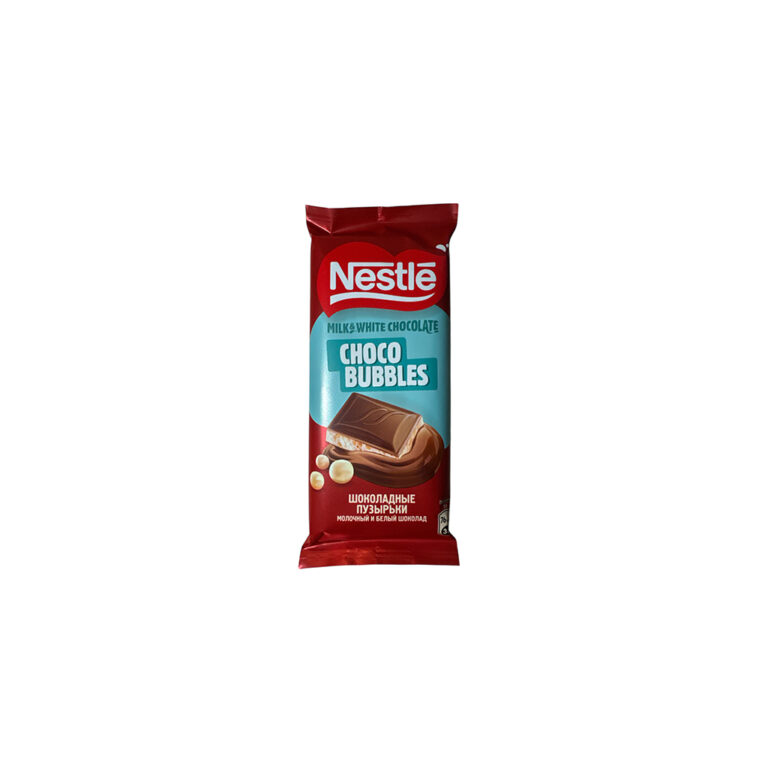 Շոկոլադե սալիկ «Nestle» 75գր կաթնային և սպիտակ ծակոտկեն շոկոլադ