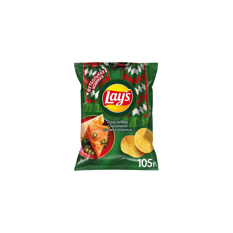 Չիպս «Lay's» 105գր Չեդդեր պանիր և հալապենյո