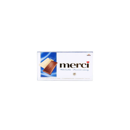 Շոկոլադե սալիկ «Merci» 100գր Молочный