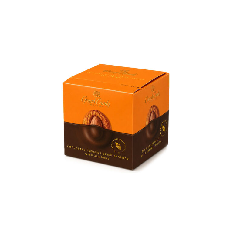 Կոնֆետ «Grand Candy» 250գր շոկոադապատ դեղձի չիր նուշով