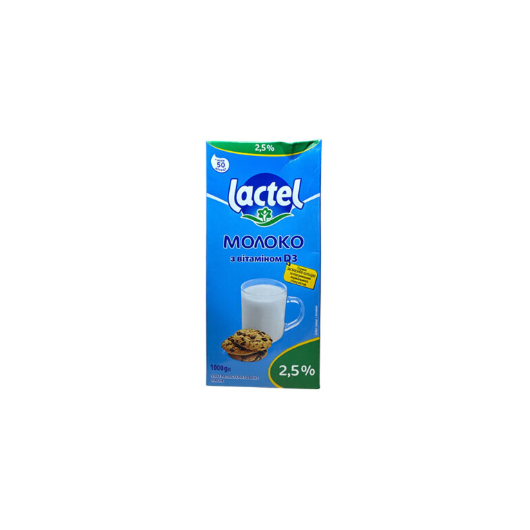 Կաթ «Laktel» 2.5% 1լ վիտամին D-ով