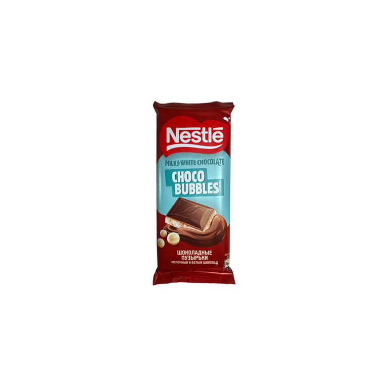 Շոկոլադե սալիկ «Nestle» 70գր ծակոտկեն կաթնային և սպիտակ շոկոլադ
